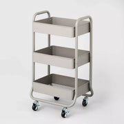 3 Tier Metal Utility Studio Cart (Black)