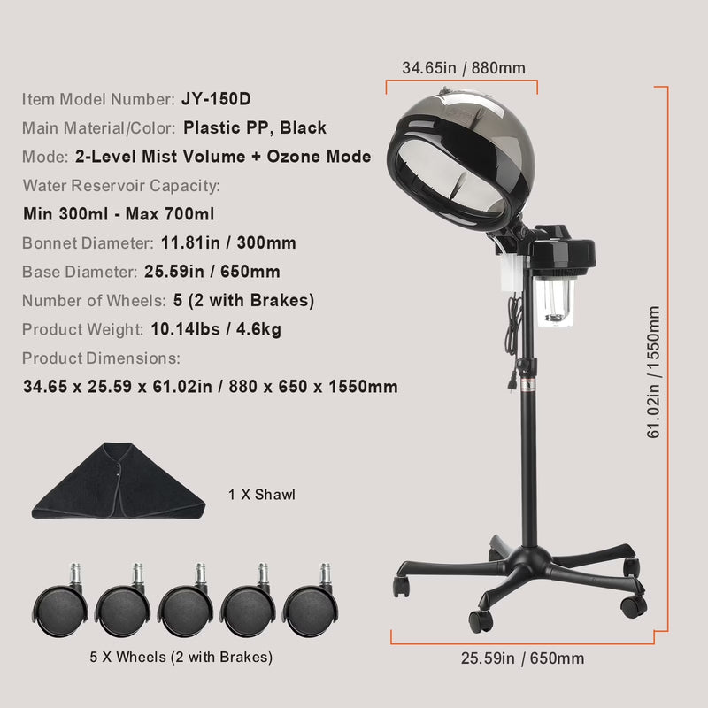 Hooded Hair Steamer 