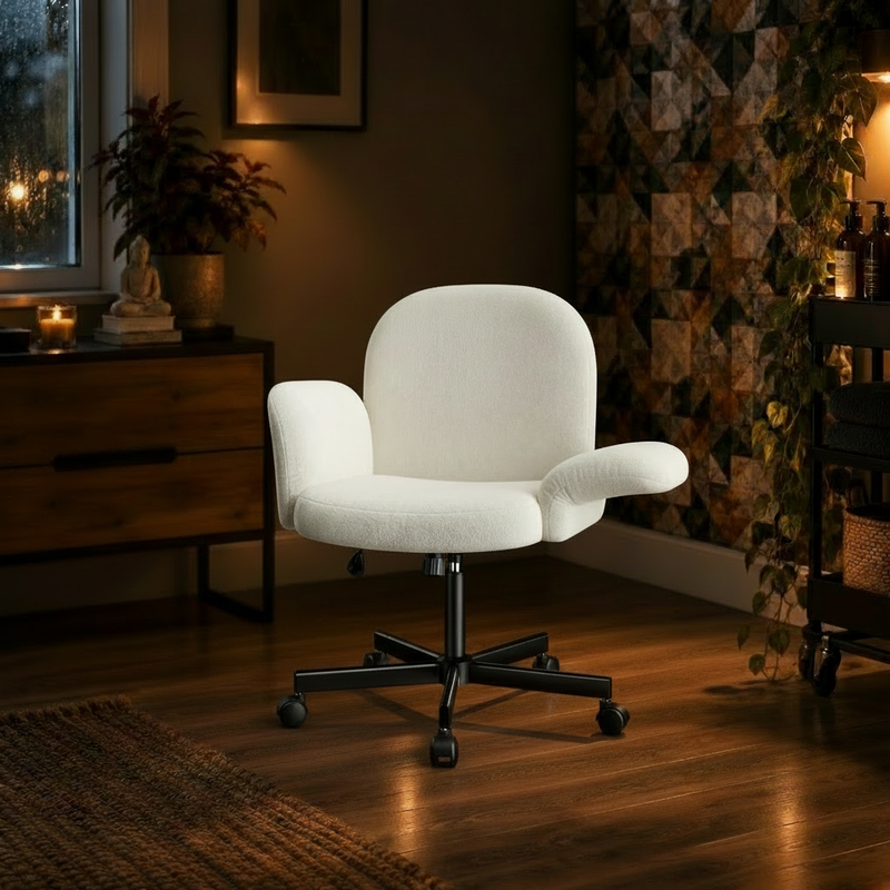 Criss Cross Studio Chair - Fabric (Cream)